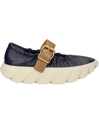 4Ccccees - Buckle-Strap Gathered Flat Pumps - Lyst