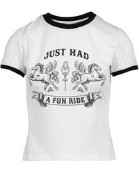 Markgong - Graphic-Print Contrast-Trim T-Shirt - Lyst
