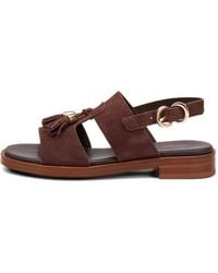 Frau - Tassel-Detail Suede Sandals - Lyst