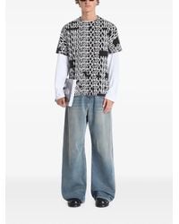 MM6 by Maison Margiela - Logo-Print Layered T-Shirt - Lyst