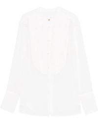 Trame Auree - Pleated-Panel Shirt - Lyst