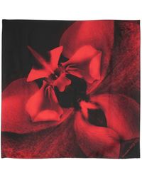 Alexander McQueen - Foulard en soie à fleurs - Lyst