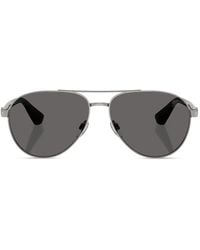 Burberry - Lunettes De Soleil À Monture Pilote - Lyst
