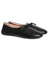 Alberta Ferretti - Bow Ballet Flats - Lyst