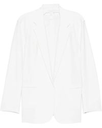 Norma Kamali - Oversized Single-Breasted Blazer Jacket - Lyst