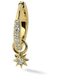 Lark & Berry - 14Kt Modernist Diamond Pavé Hoop Earring - Lyst