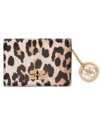 Ganni - Leopard-Print Wallet - Lyst