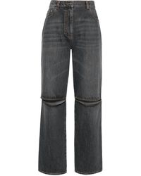 JW Anderson - Tief sitzende Bootcut-Jeans mit Cut-Out - Lyst