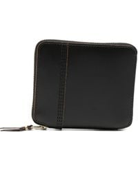 Comme des Garçons - Contrast-Stitch Zip-Around Wallet - Lyst