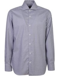 Barba Napoli - Check-Print Shirt - Lyst