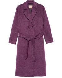 Twinset - Belted Double-breasted Coat - Lyst