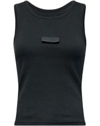 MM6 by Maison Margiela - Ribbed Jersey Tank Top - Lyst