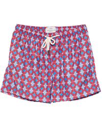 Peninsula - Short De Bain À Motif Géométrique - Lyst