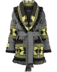 Alanui - Icon Jacquard Belted Puffer Jacket - Lyst