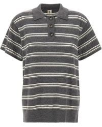 THE GARMENT - Striped Polo Shirt - Lyst