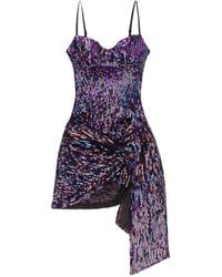 Area - Sequin-Embellished Mini Dress - Lyst
