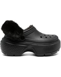 Crocs™ - Stomp Clogs Mit Faux-Fur-Futter - Lyst