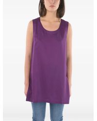 Woolrich - Side-Slit Sleeveless Top - Lyst