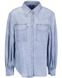 7 For All Mankind - Chambray Patch-Pocket Shirt - Lyst