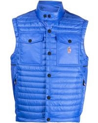 3 MONCLER GRENOBLE - Logo-patch Quilted Gilet - Lyst