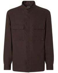 ZEGNA - Linen Overshirt - Lyst