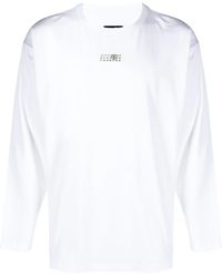 MM6 by Maison Martin Margiela - Numbers Motif-patch Long-sleeve T-shirt - Lyst