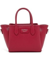 Emporio Armani - Bolso satchel con asa en el tope - Lyst
