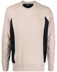 Emporio Armani - Wool Crewneck Jumper - Lyst