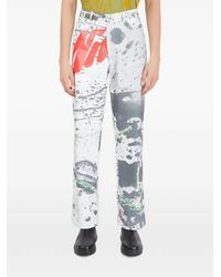 Alive & More - Graphic-Motif Faded-Wash Trousers - Lyst