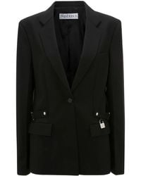JW Anderson - Padlock-Detail Single-Breasted Blazer - Lyst