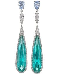 Anabela Chan - 18Kt Shard Multi-Stone Earrings - Lyst