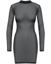 Maison Close - Striped Sheer Mini Dress - Lyst