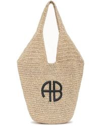 Anine Bing - Leah Logo-Patch Tote Bag - Lyst