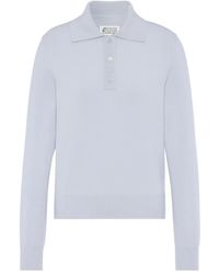Maison Margiela - Wool Polo Shirt - Lyst