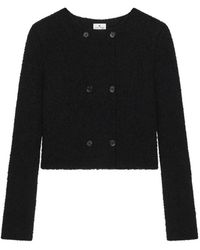 Courreges - Bouclette-Knit Double-Breasted Jacket - Lyst