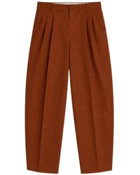 A PAPER KID - Pleated Linen Trousers - Lyst