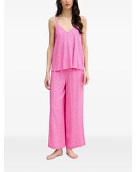 DKNY - Tweedelige Pyjama Met Luipaard-Print - Lyst