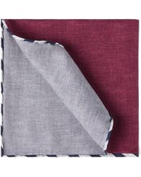 Brunello Cucinelli - Striped-Border Pocket Square - Lyst