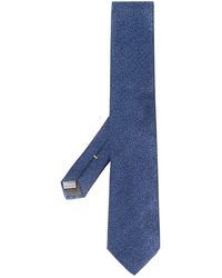 Canali Klassische Seidenkrawatte - Blau