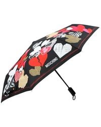 Moschino - Heart-Print Umbrella - Lyst