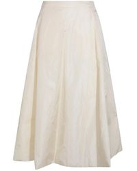 Add - Logo-Embroidered A-Line Skirt - Lyst