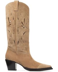 Jimmy Choo - Cece 60Mm Suede Boots - Lyst