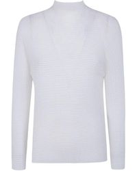 Issey Miyake - Pleated High-Neck Sweater - Lyst