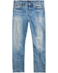 Polo Ralph Lauren - Distressed Straight-leg Jeans - Lyst
