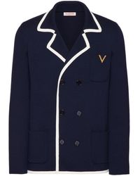 Valentino Garavani - Vgold Double-breasted Wool Jacket - Lyst