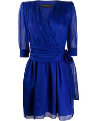 FEDERICA TOSI Chiffon Jurk - Blauw