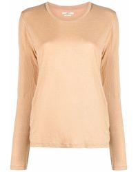 Isabel Marant - Long-sleeved Linen T-shirt - Lyst