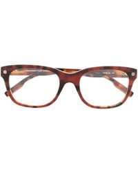 ZEGNA - トータスシェル スクエア眼鏡フレーム - Lyst