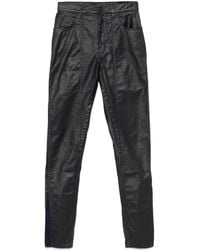 Mugler - Coated-Finish Trousers - Lyst