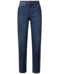 Dondup - Logo-Patch Straight-Leg Jeans - Lyst